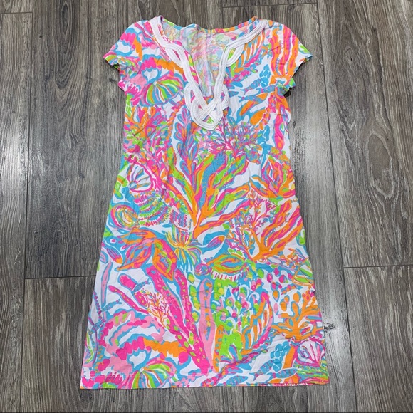 Lilly Pulitzer Brewster 100% Cotton Dress - Scuba to Cuba - Picture 2 of 6